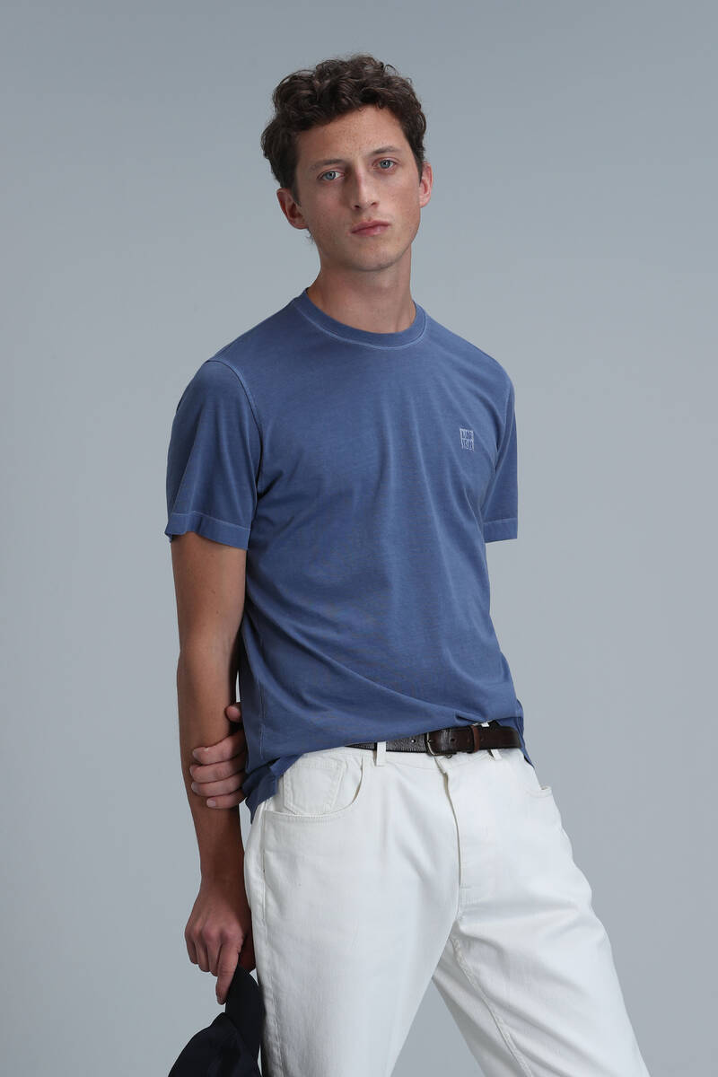 Sarder Men's Basic T-Shirt Blue - 3