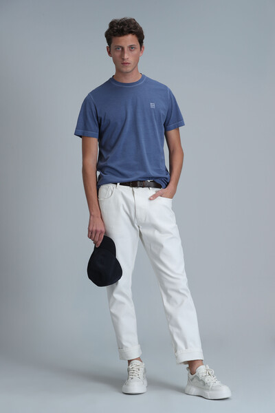 Sarder Men's Basic T-Shirt Blue - 4