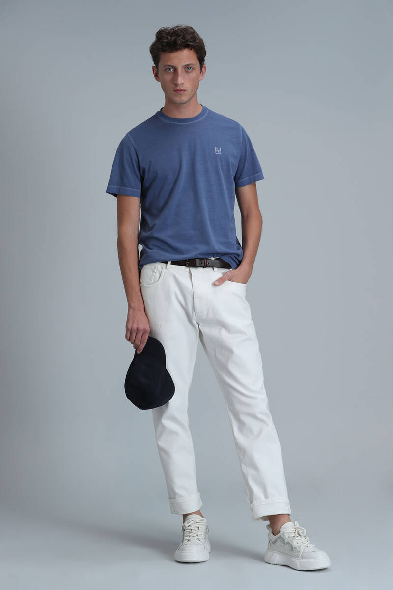 Sarder Men's Basic T-Shirt Blue - 4