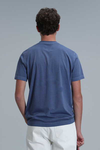Sarder Men's Basic T-Shirt Blue - 6