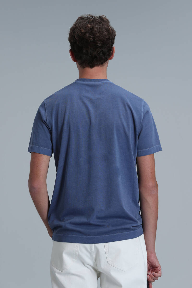 Sarder Men's Basic T-Shirt Blue - 6