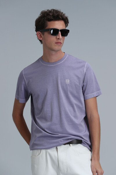 Sarder Men's Basic T-Shirt Lilac 