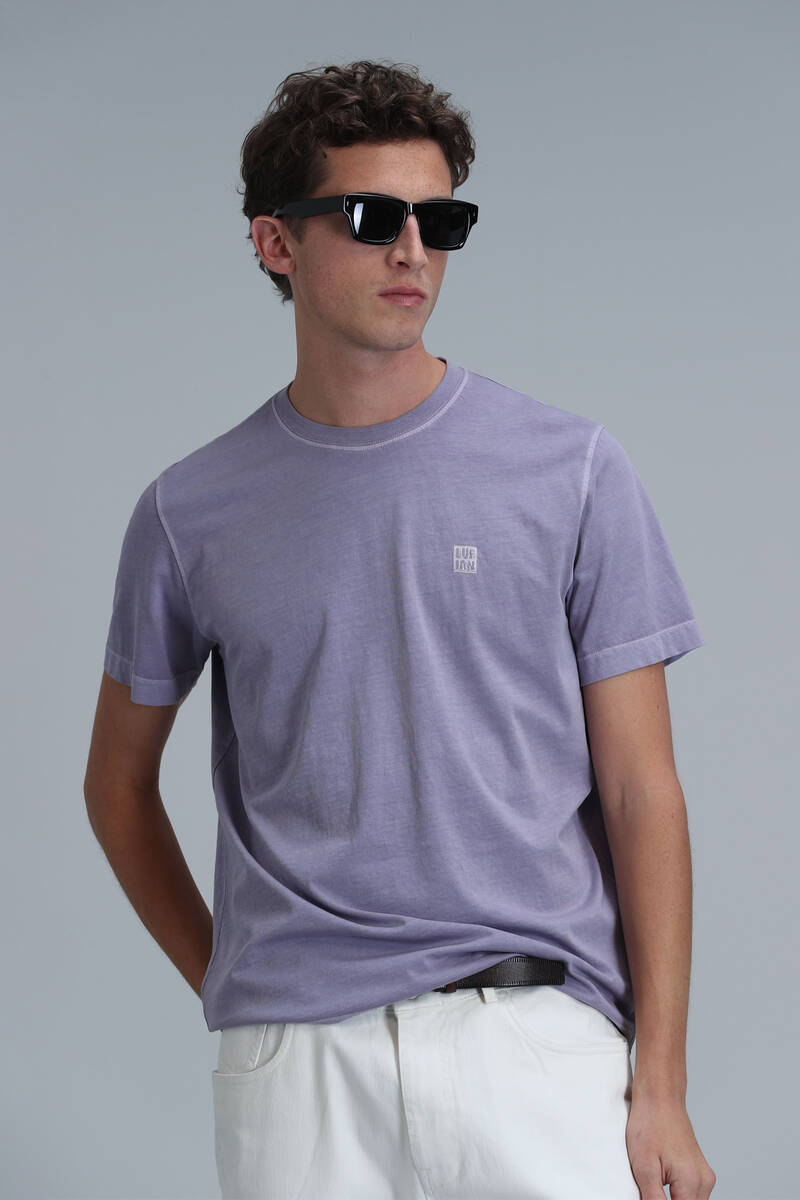 Sarder Men's Basic T-Shirt Lilac - 1