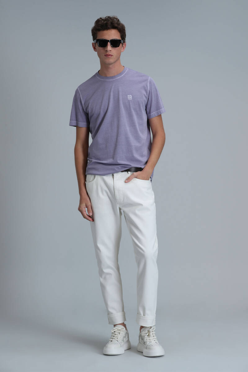 Sarder Men's Basic T-Shirt Lilac - 2