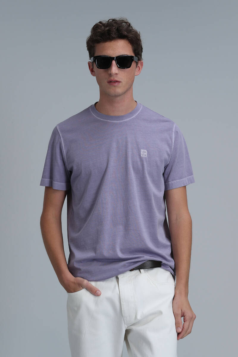 Sarder Men's Basic T-Shirt Lilac - 3