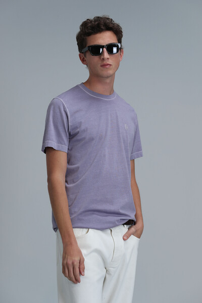 Sarder Men's Basic T-Shirt Lilac - 5