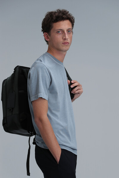 Sarder Men's Basic T-Shirt Water Green - 3
