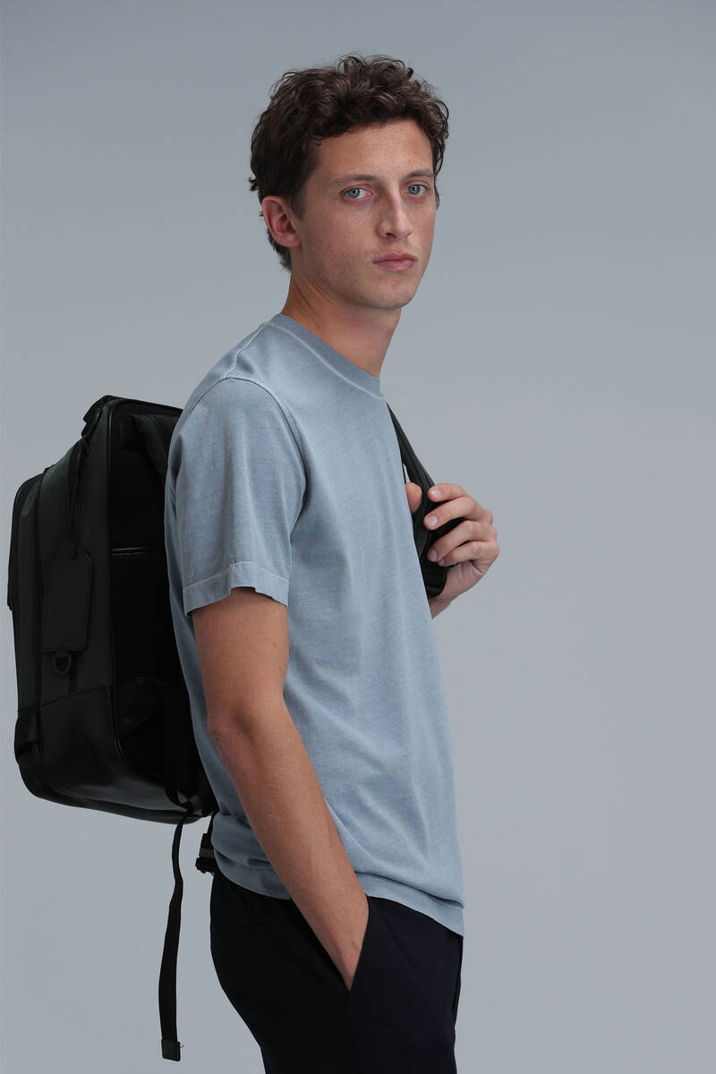Sarder Men's Basic T-Shirt Water Green - 3