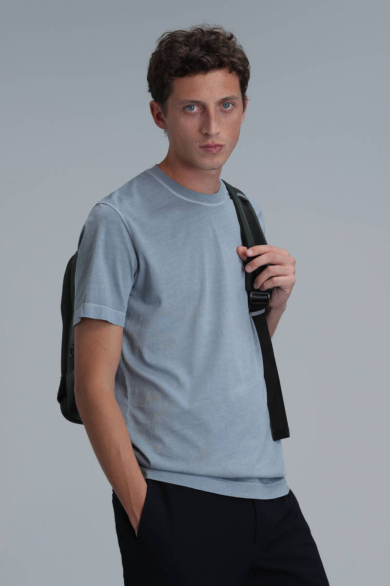 Sarder Men's Basic T-Shirt Water Green - 5