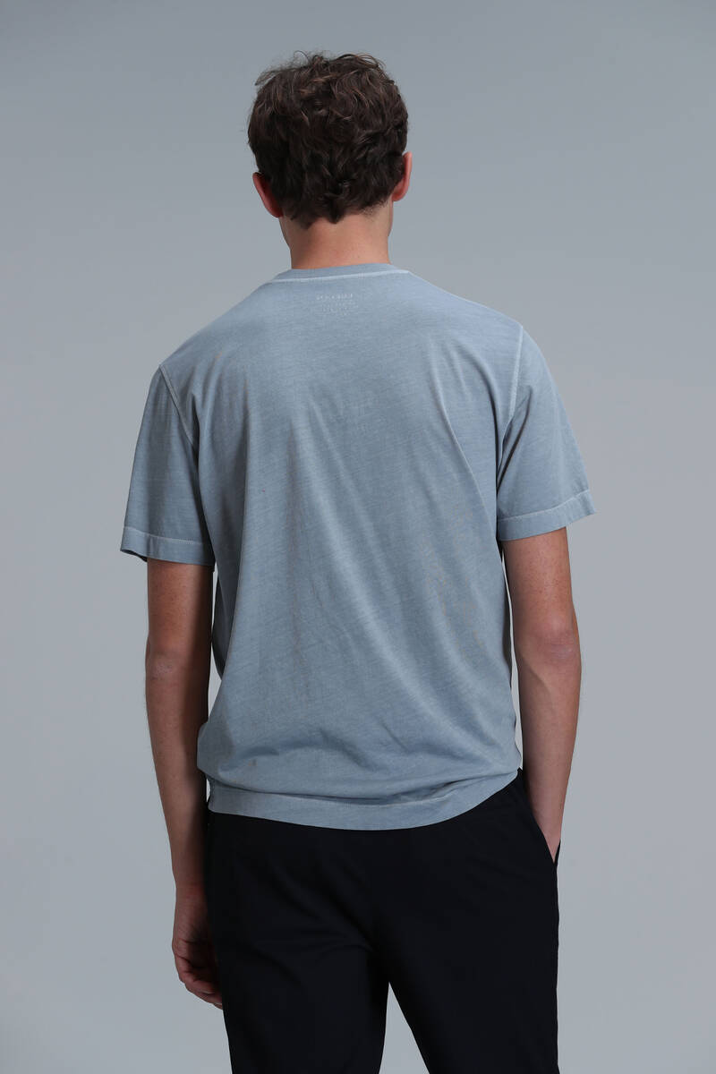 Sarder Men's Basic T-Shirt Water Green - 6