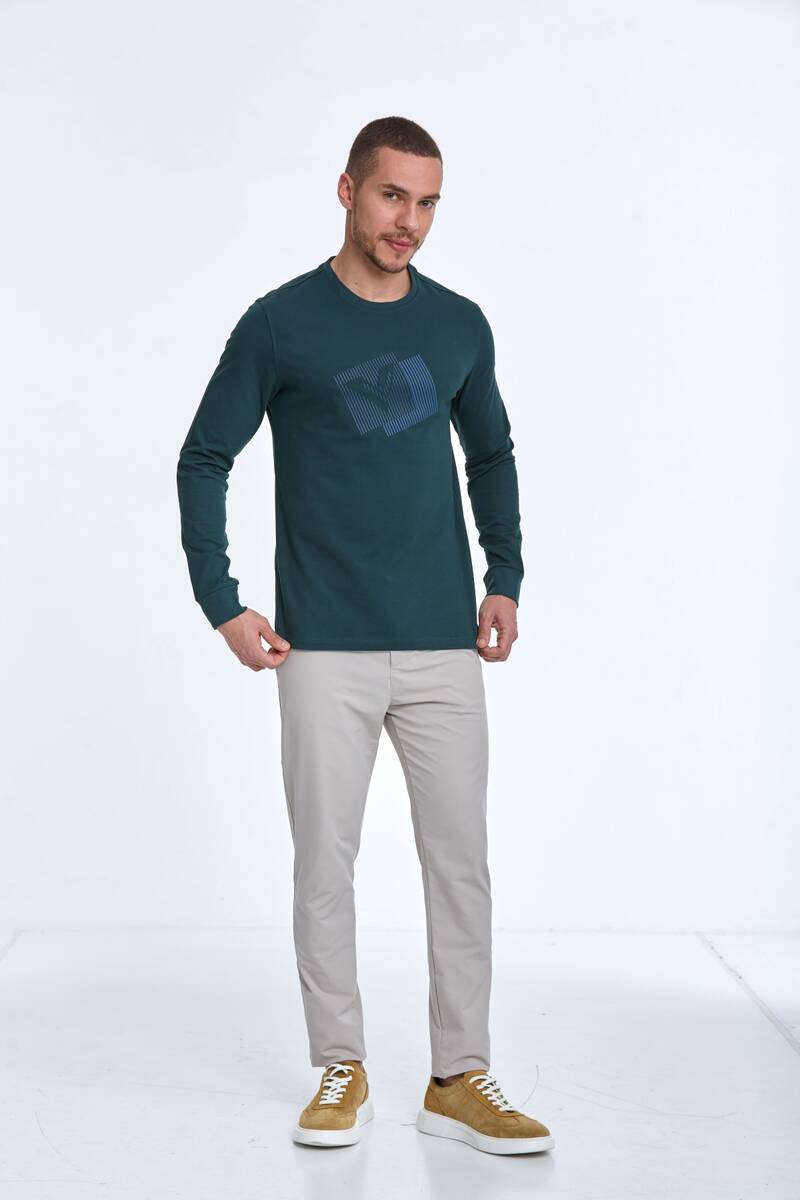 Scorpio Men's Long Sleeve T-Shirt Green - 3