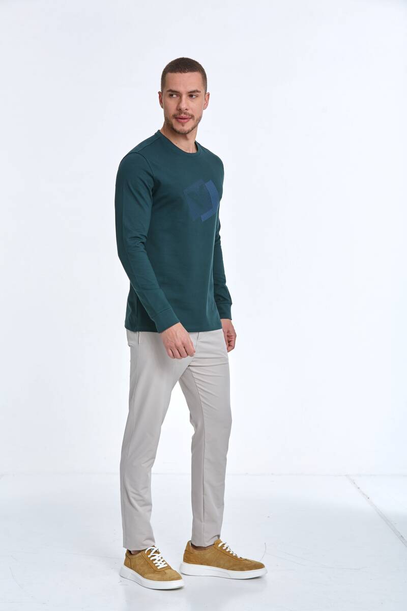 Scorpio Men's Long Sleeve T-Shirt Green - 2