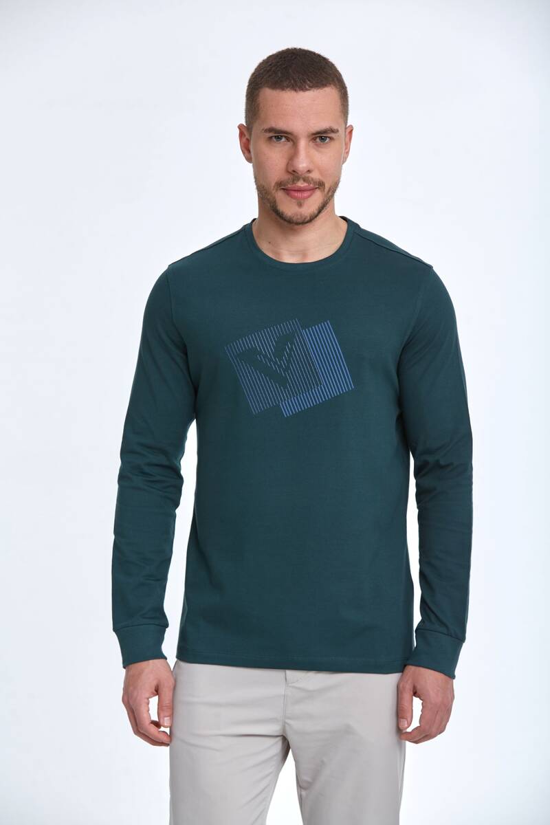 Scorpio Men's Long Sleeve T-Shirt Green - 1