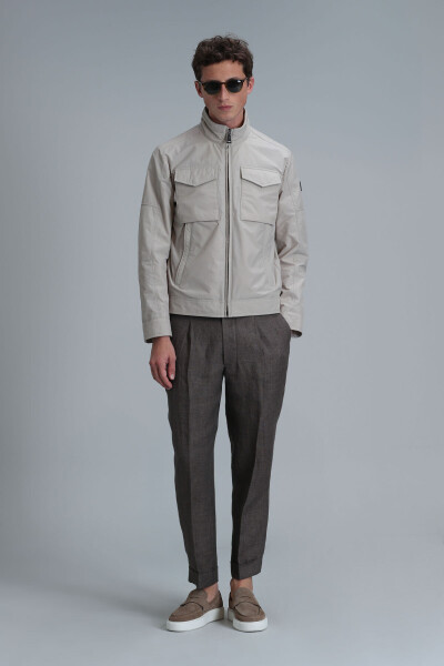 Scott Men's Coat Beige - 2