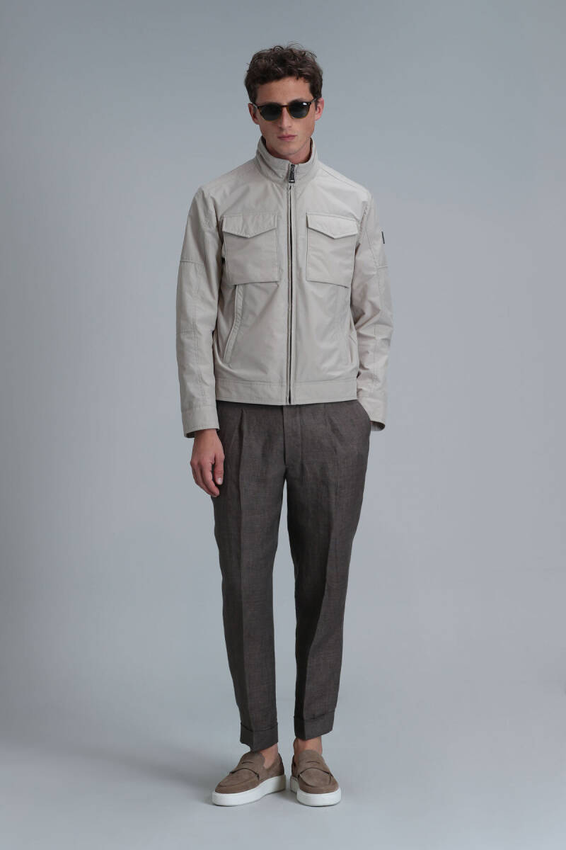 Scott Men's Coat Beige - 2