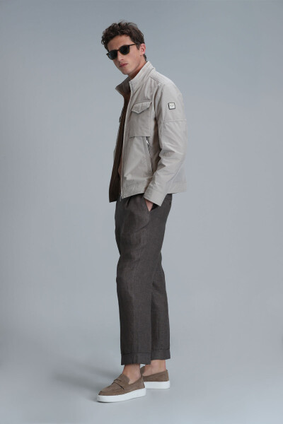 Scott Men's Coat Beige - 4
