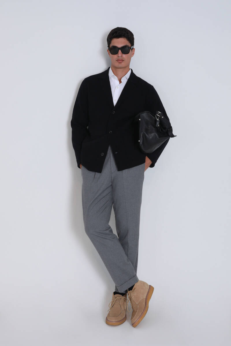 Shay Erkek Hırka Siyah - 1