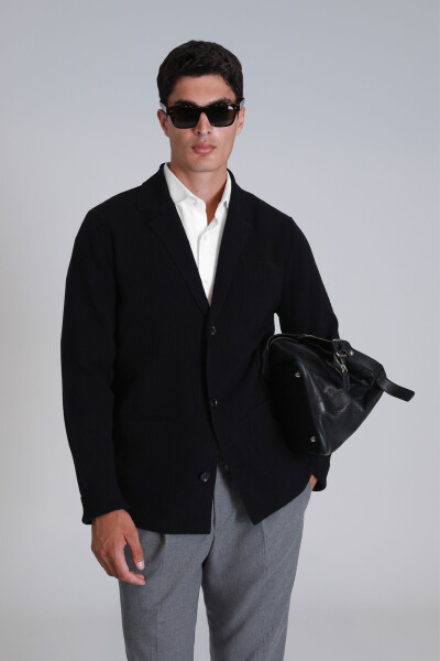 Shay Erkek Hırka Siyah - 3