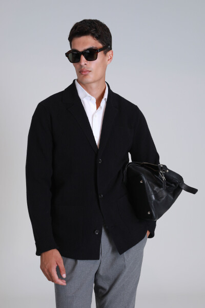 Shay Erkek Hırka Siyah - 5