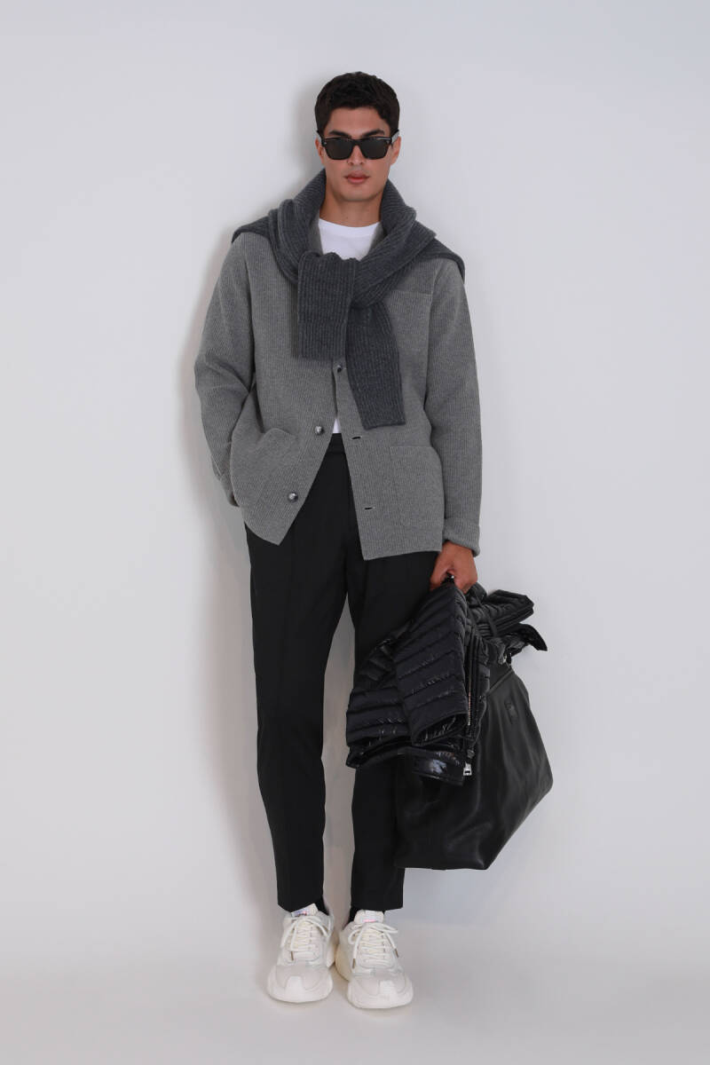 Shay Men's Cardigan Mink - 1