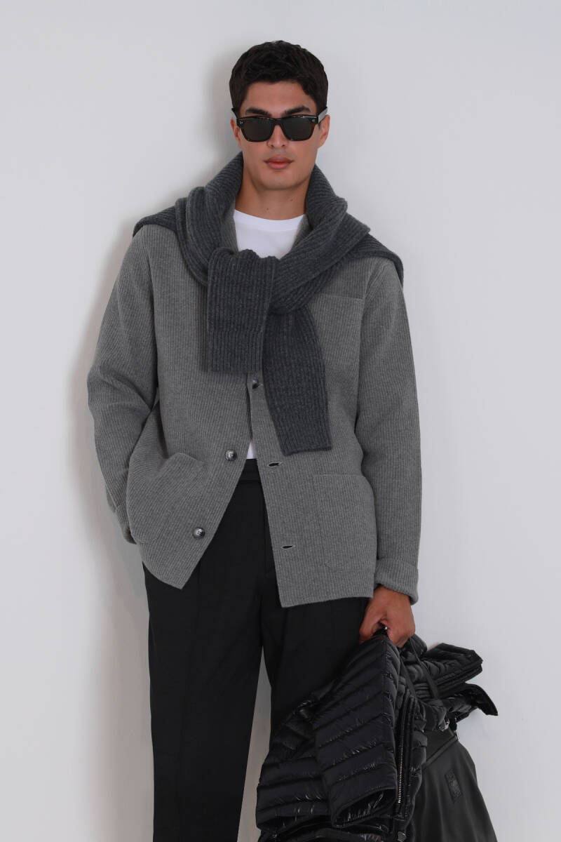 Shay Men's Cardigan Mink - 2