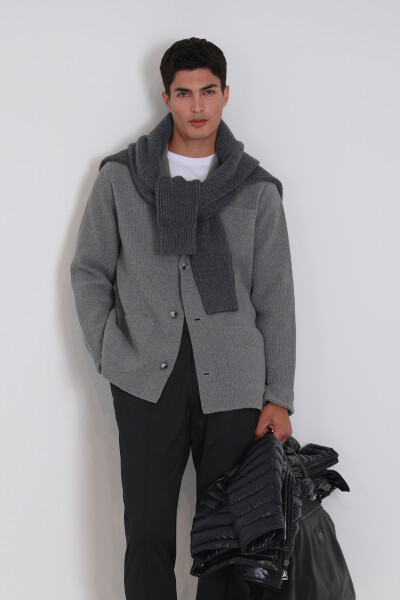 Shay Men's Cardigan Mink - 5