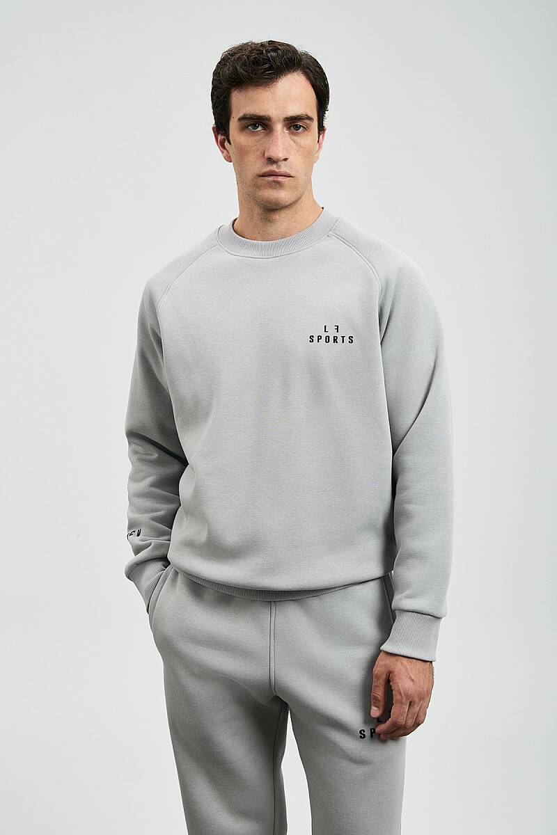 Sıgma Erkek Sweatshirt Açık Gri - 1