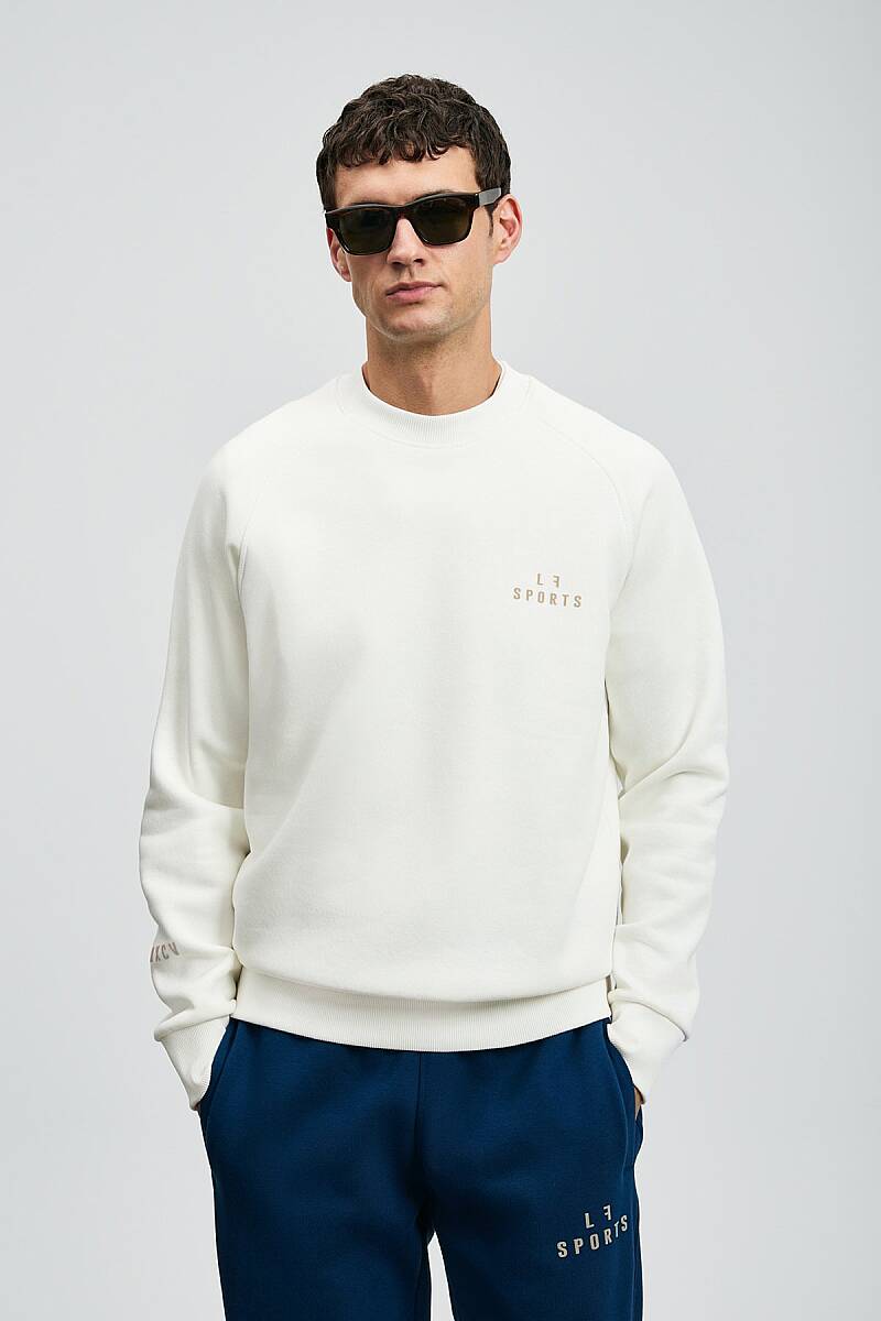 Sıgma Erkek Sweatshirt Kırık Beyaz - 3