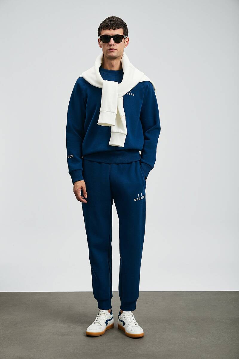 Sıgma Erkek Sweatshirt Saks - 2