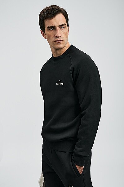 Sıgma Erkek Sweatshirt Siyah - 4