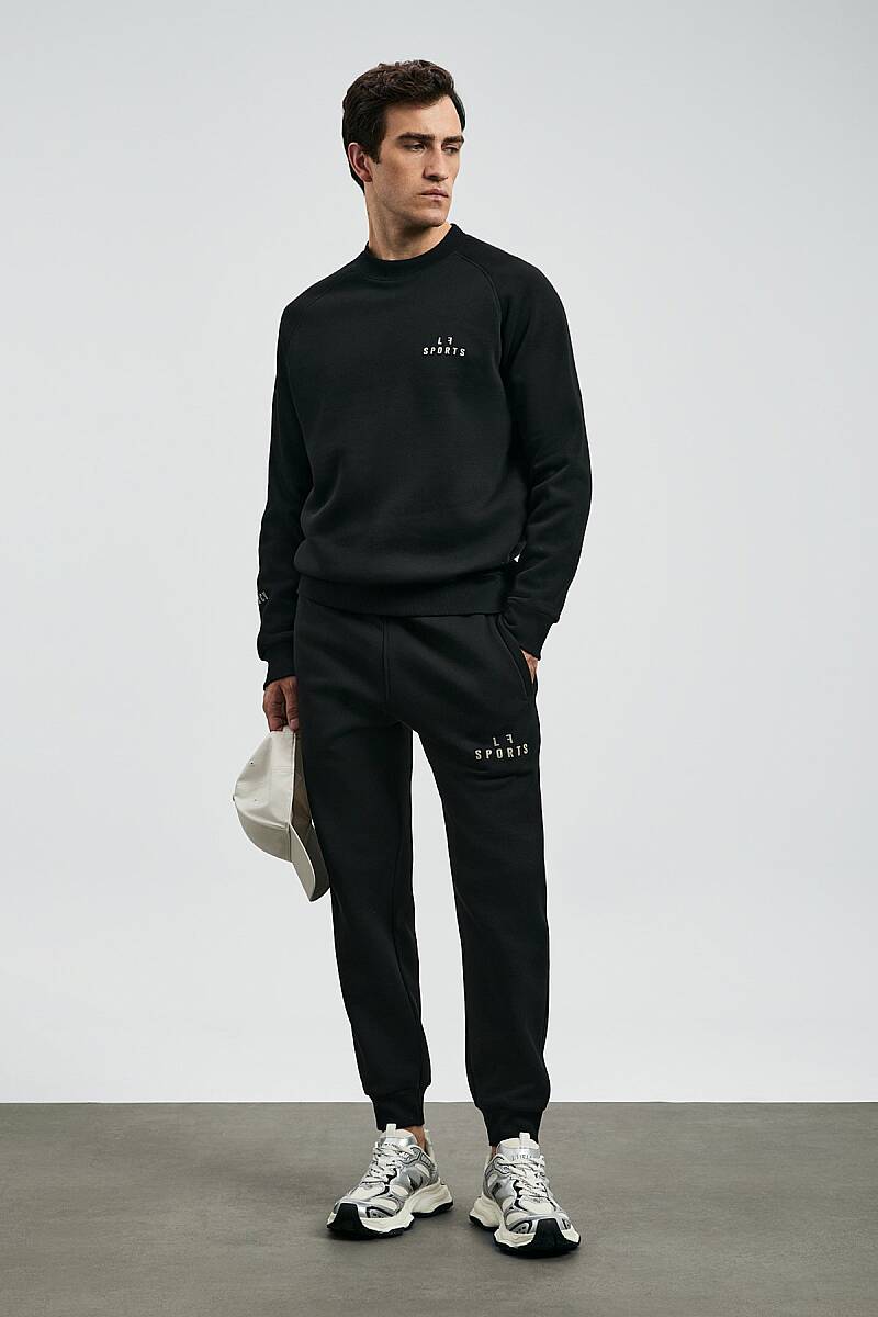 Sıgma Erkek Sweatshirt Siyah - 5