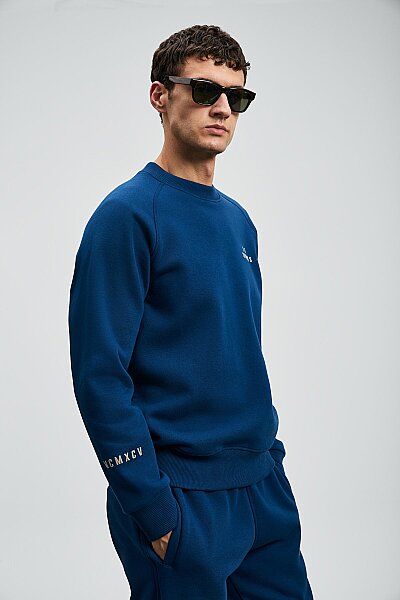 Sıgma Men’s Sweatshirt in Navy Blue - 5