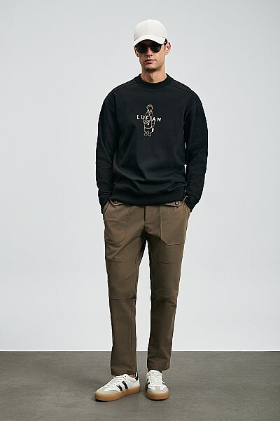 Sımba Erkek Sweatshirt Siyah - 3