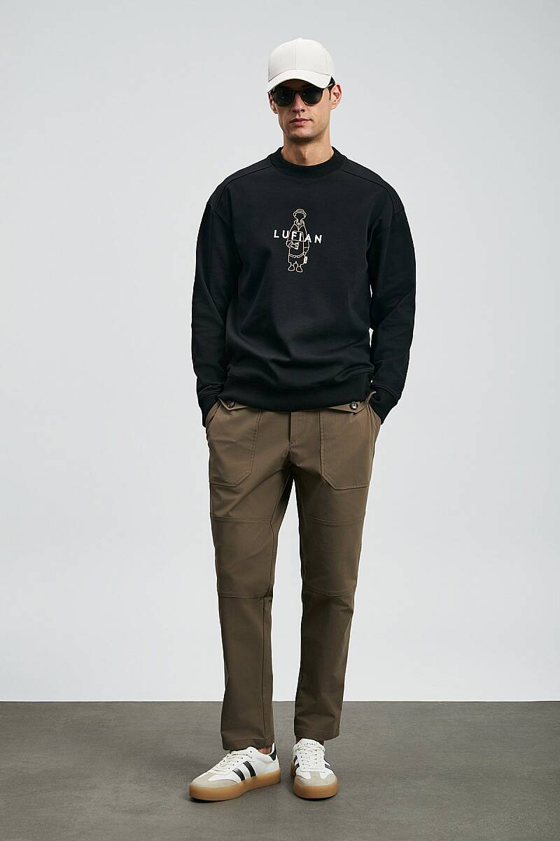 Sımba Erkek Sweatshirt Siyah - 3