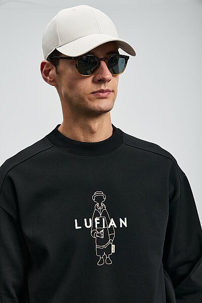 Sımba Erkek Sweatshirt Siyah - 5