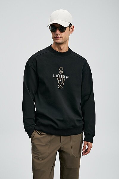 Sımba Men’s Sweatshirt Black - 4