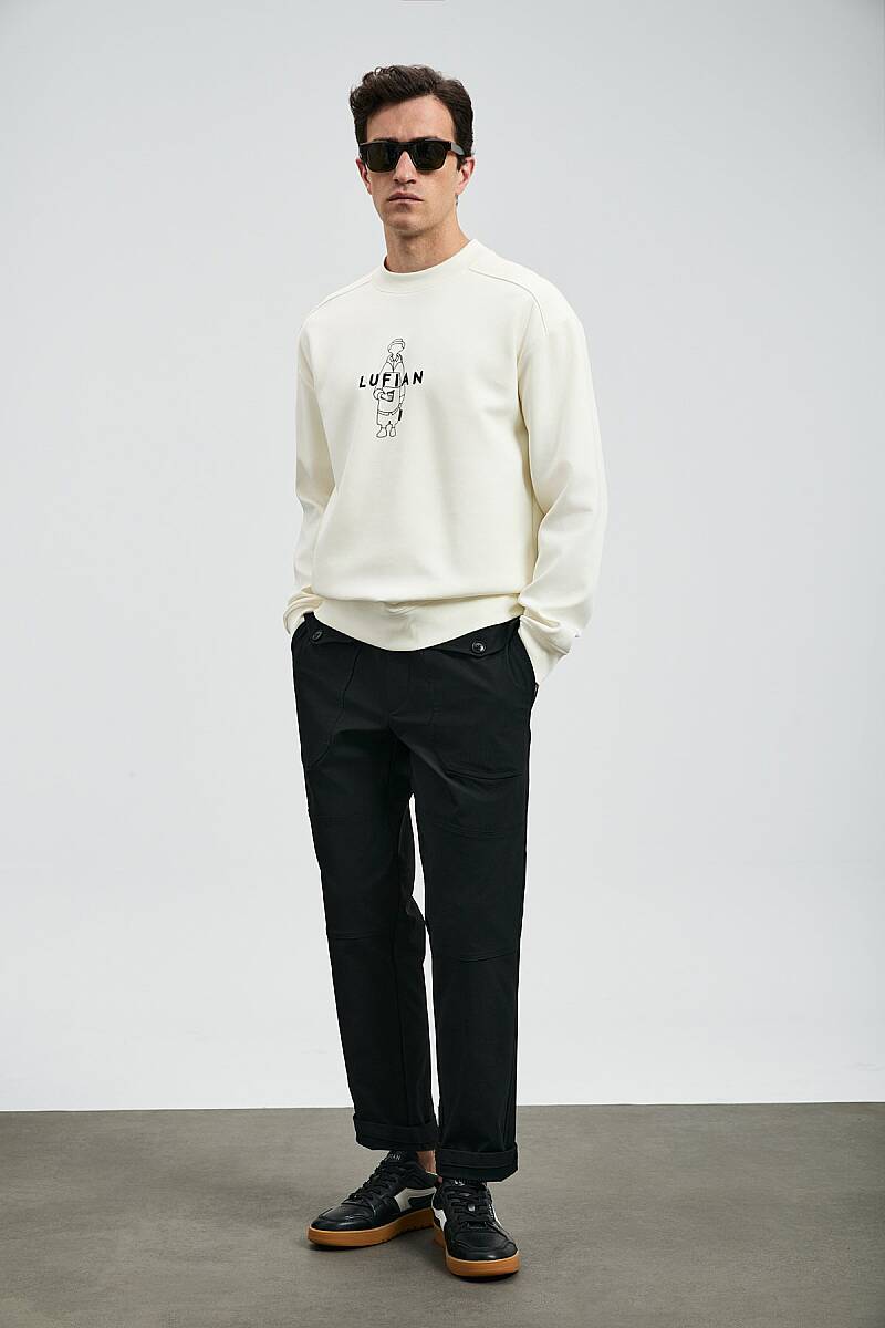 Sımba Men’s Sweatshirt Off White - 1