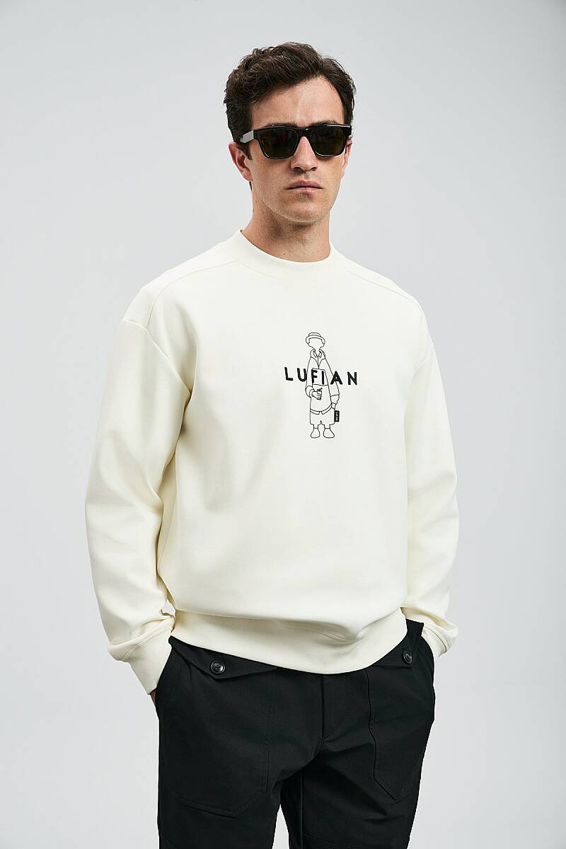 Sımba Men’s Sweatshirt Off White - 3