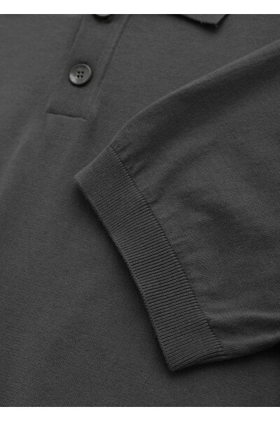 Simo Khaki Color Polo Neck Knitwear - 3