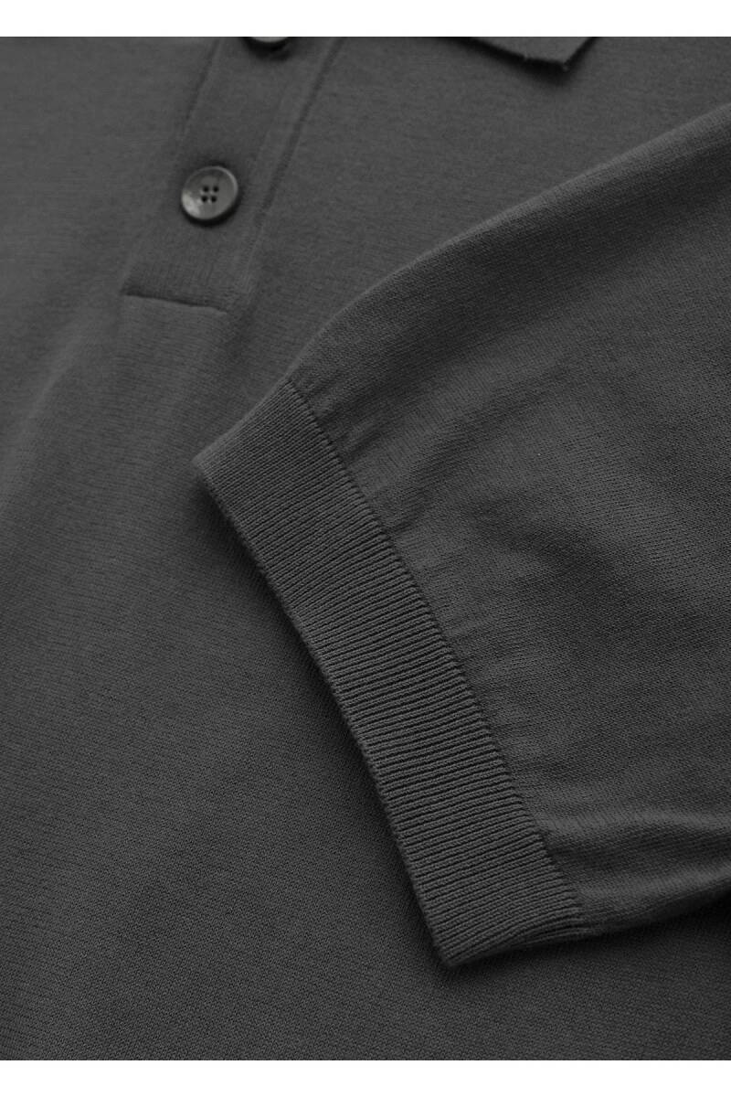 Simo Khaki Color Polo Neck Knitwear - 3