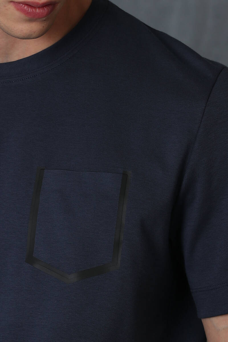 Sırıus Modern Grafik T- Shirt Antrasit - 3