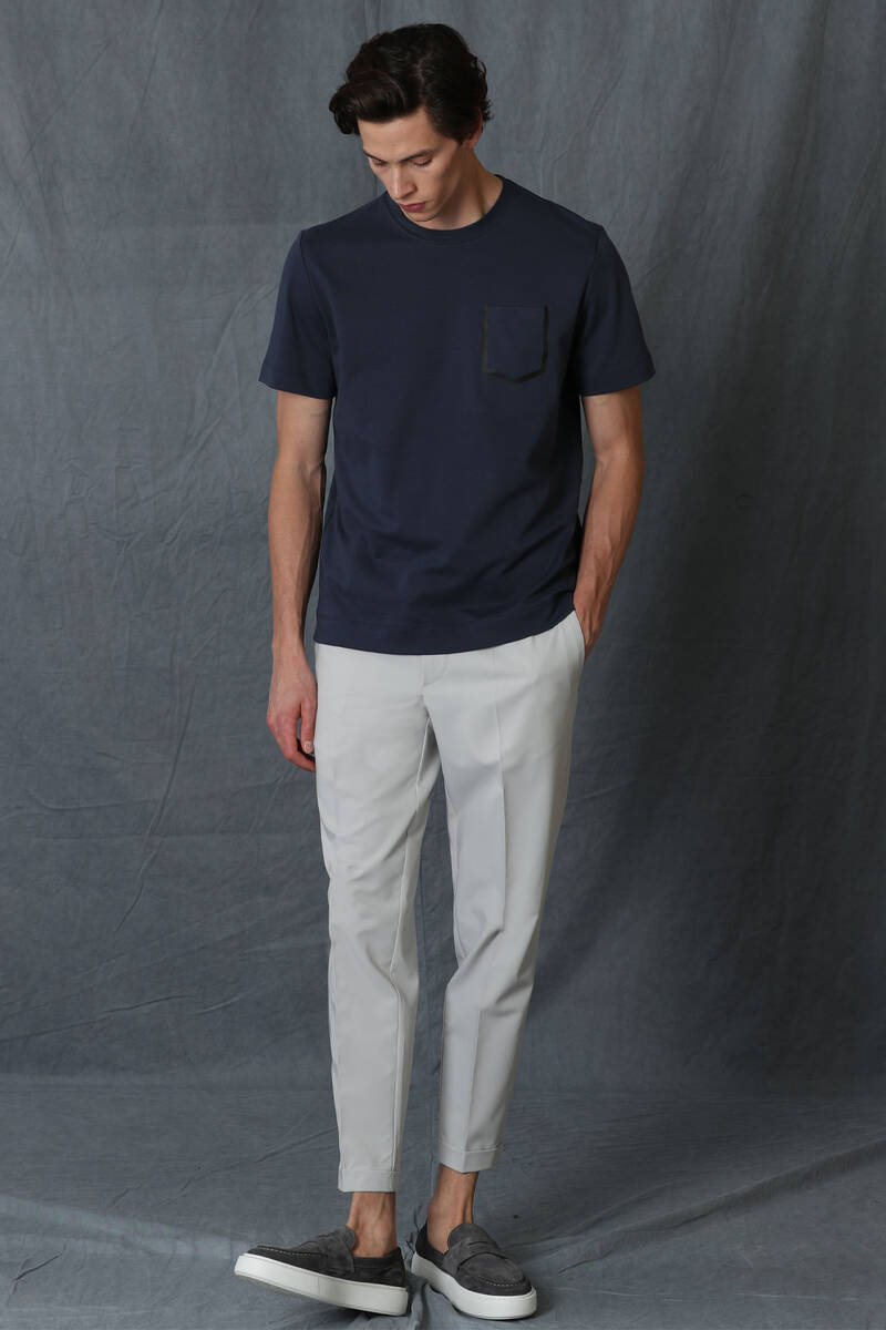 Sırıus Modern Grafik T- Shirt Antrasit - 5