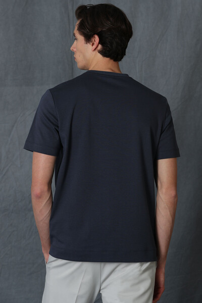 Sırıus Modern Grafik T- Shirt Antrasit - 6