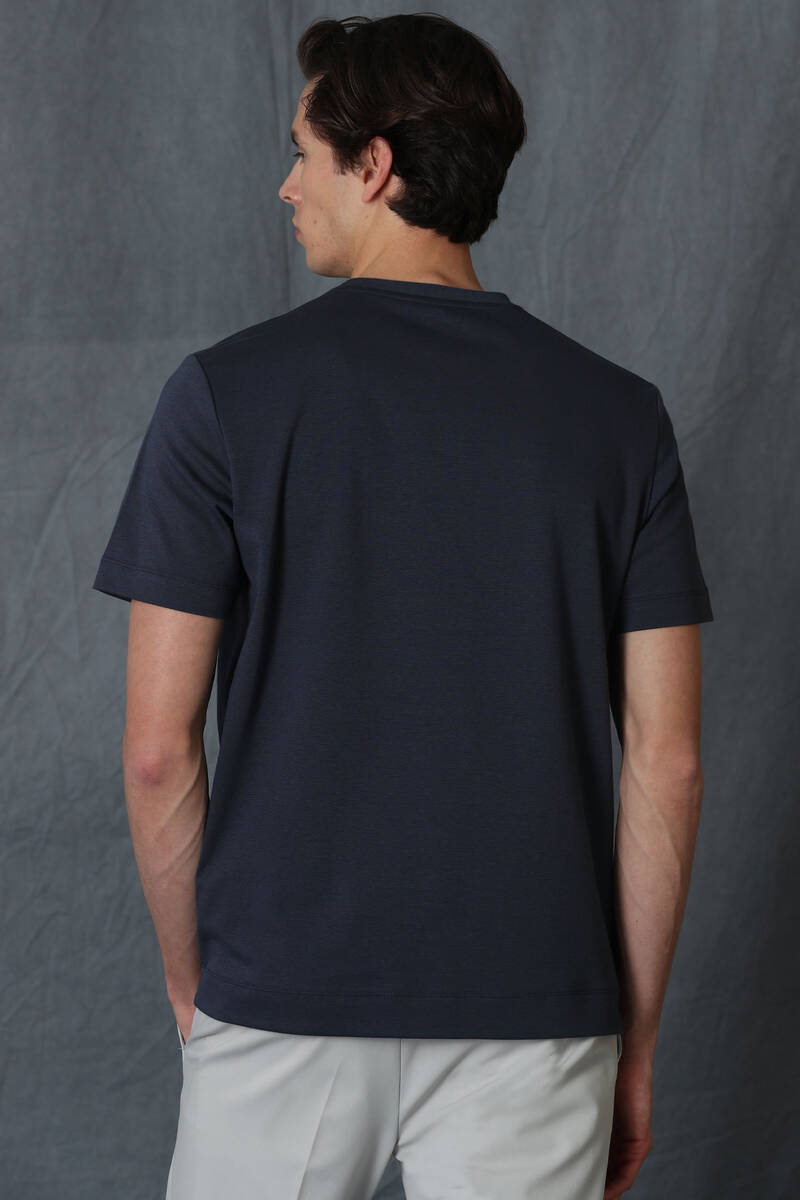 Sırıus Modern Grafik T- Shirt Antrasit - 6