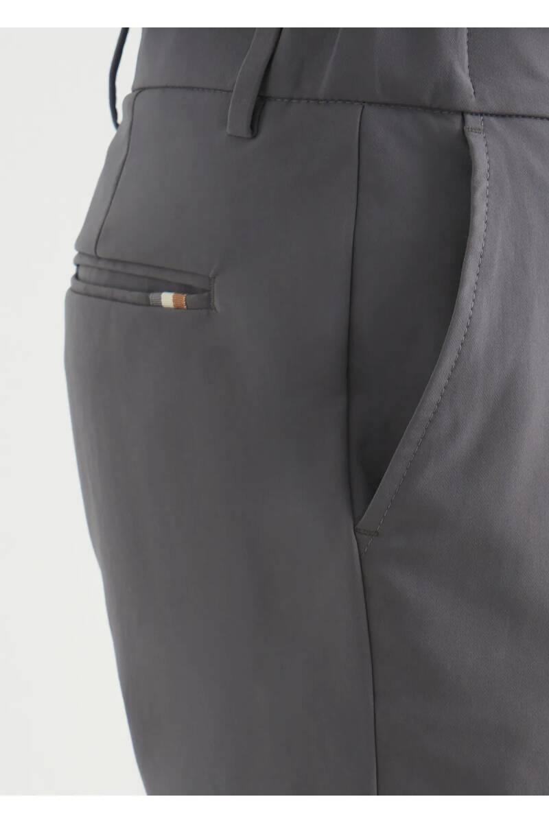 Sketch Gray Color Formal Shorts - 4