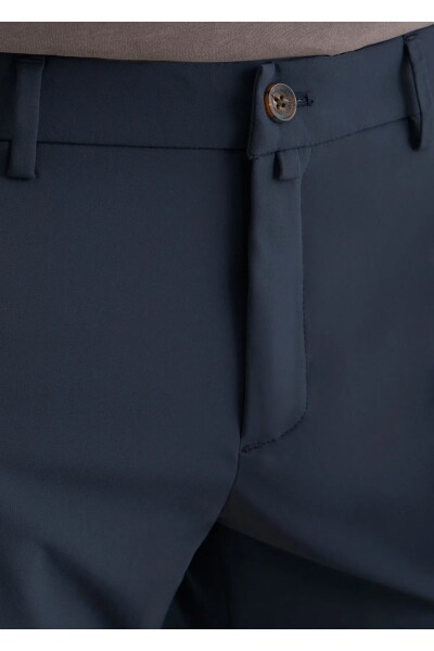 Sketch Navy Blue Color Formal Shorts - 2