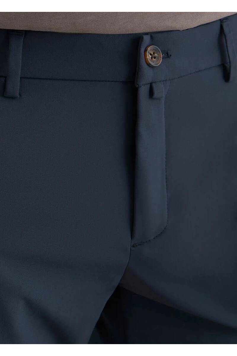 Sketch Navy Blue Color Formal Shorts - 2