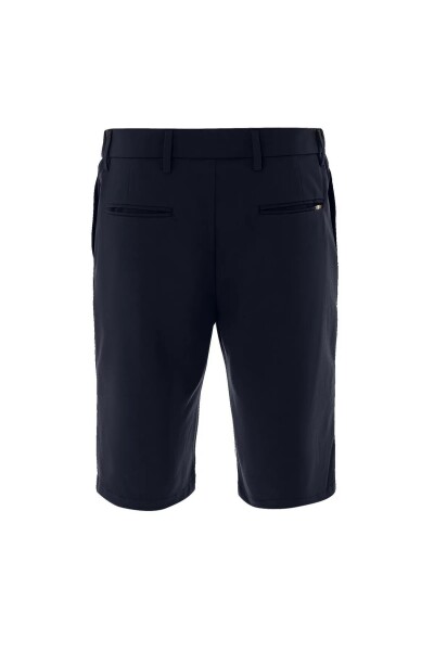 Sketch Navy Blue Color Formal Shorts - 4