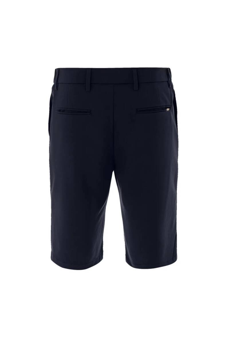 Sketch Navy Blue Color Formal Shorts - 4