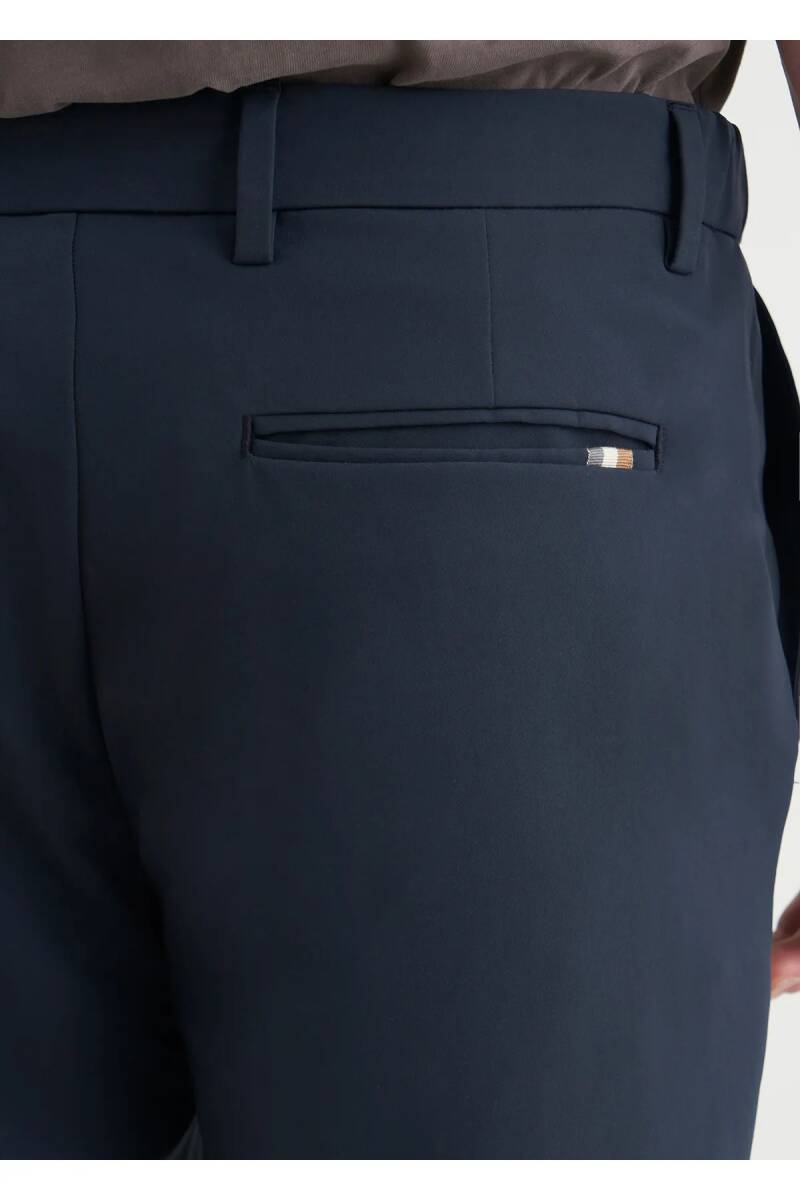 Sketch Navy Blue Color Formal Shorts - 6
